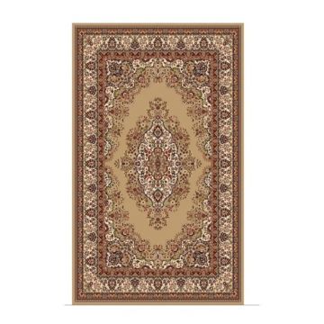 Covor Dreptunghiular, 200 cm x 300 cm, Bej / Maro, Model Lotos