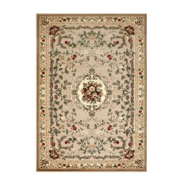 Covor Dreptunghiular, 80 cm x 150 cm, Crem / Bej, Model Lotos