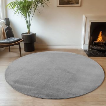 Covor Joy Gri, Rotund, D80 cm