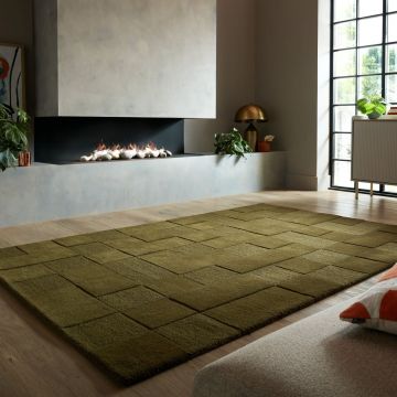 Covor Moderno Caro Verde 160X230 cm, Flair Rugs, Resigilat