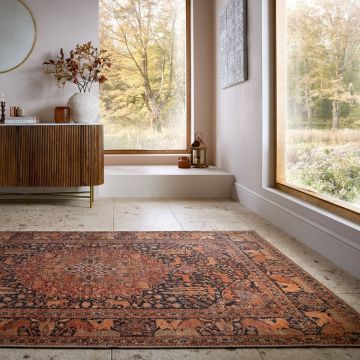 Covor Nico Global Rosu 152x230 cm, Flair Rugs