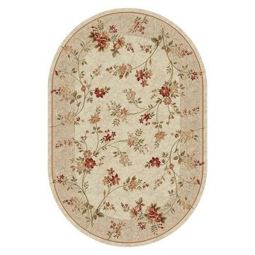 Covor Oval, 150 x 230 cm, Crem, Lotos 551