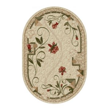Covor Oval, 150 x 230 cm, Crem, Lotos 587/116