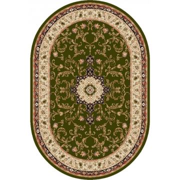 Covor Oval, 60 x 110 cm, Verde, Lotos 523