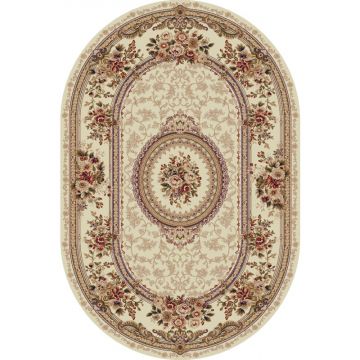 Covor Oval, 80 x 150 cm, Crem, Lotos 571