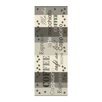 Covor pentru Bucatarie, Gri, 75 cm x 200 cm, Antiderapant, Model Flex