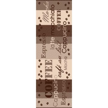 Covor pentru Bucatarie Maro/Bej, Antiderapant, 75 cm x 200 cm, Flex 19052-19