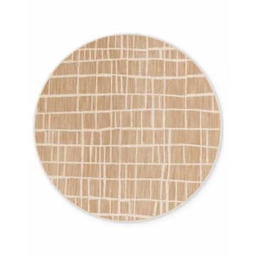 Covor pentru exterior Èu0099i interior crem/Ã®n culoare naturalÄrotund Ã¸ 160 cm Haringey Crouch âu0080Ted Baker