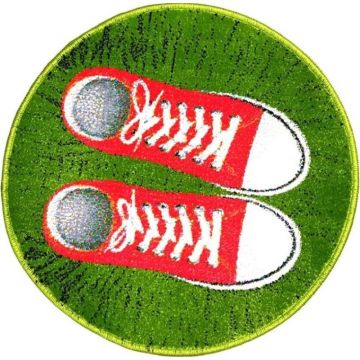 Covor Rotund, 67 x 67 cm, Multicolor, Kolibri Model Sneakers