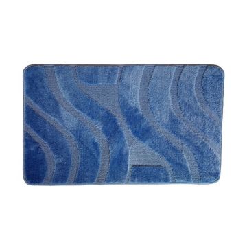 Set 2 Covorase pentru Baie, 60 x 100 cm, 50 x 80 cm, Albastru, Symphony 2509
