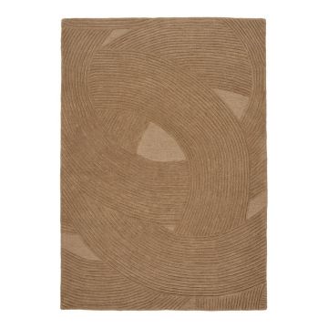 Covor Ã®n culoare naturalÄÃ®nchisÄÈesut manual din lÃ¢nÄ200x300 cm Pune âHouse Nordic ieftin