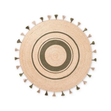 Covor Ã®n culoare naturalÄreversibil/Èu009Besut manual rotund din iutÄÃ¸ 150 cm Basil âu0080Hanse Home