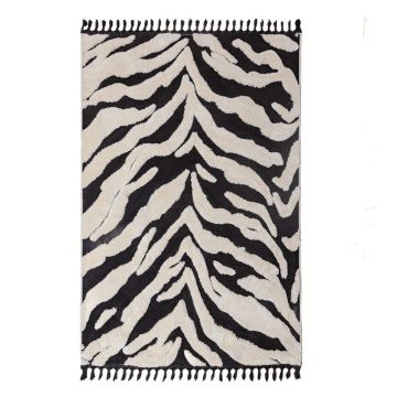 Covor alb-negru 160x230 cm Esra Zebra âu0080Flair Rugs