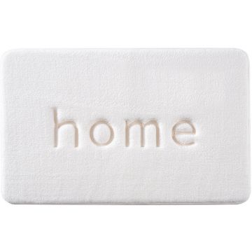 Covor Baie HOME, Spumă cu Memorie, Absorbant, Antiderapant, 50×80 cm, Alb - Default Title