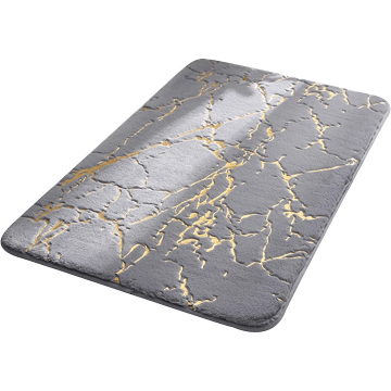 Covor Baie Universal, Microfibră, Absorbant, Antiderapant, Plus, 40×60 cm, Gri - Default Title