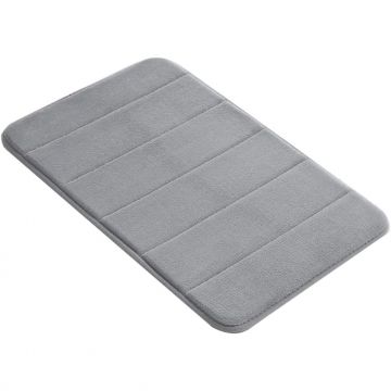 Covor baie universal, spuma cu memorie, absorbant, antiderapant, memory foam, 80x50 cm, gri - Default Title
