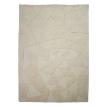 Covor bej Èu009Besut manual din lÃ¢nÄ160x230 cm Shard âu0080Flair Rugs