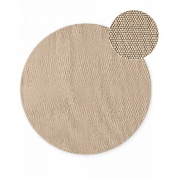 Covor bej Èu009Besut manual rotund din lÃ¢nÄÃ¸ 200 cm Richmond Diana âu0080Ted Baker