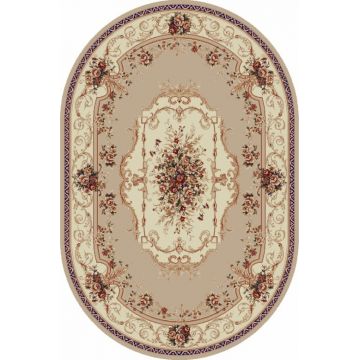 Covor Clasic Lotos, Bej / Crem, 80x200 cm