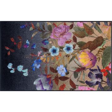 Covor Cu Țesătură Plată Midnight Blooms