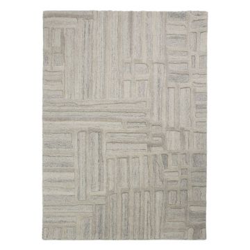 Covor grej Èu009Besut manual din lÃ¢nÄ140x200 cm Elva âu0080Flair Rugs