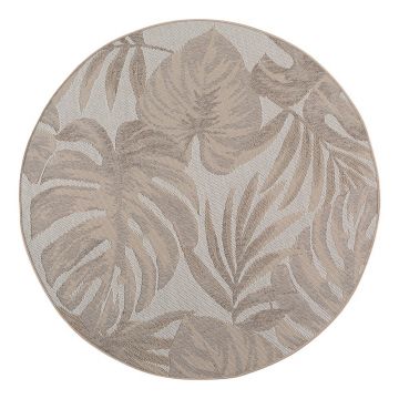 Covor pentru exterior Èu0099i interior bej rotund Ã¸ 120 cm Desert 1302 âu0080Ayyildiz Carpets