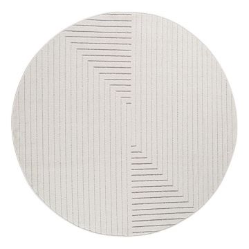 Covor pentru exterior Èu0099i interior crem rotund Ã¸ 80 cm Nova 1202 âu0080Ayyildiz Carpets