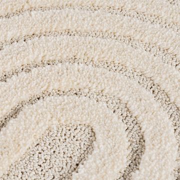 Covor rotund Art boho V2 Crem 200x200 cm