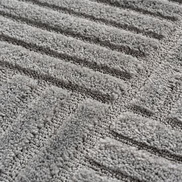 Covor rotund Art boho V3 Argintiu 200x200 cm