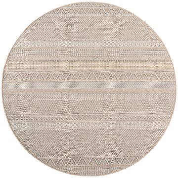 Covor rotund Desert etno V3 Bej 200x200 cm