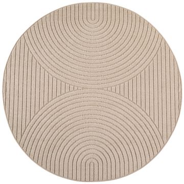 Covor rotund Nova V1 Bej 200x200 cm