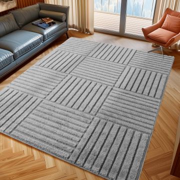Covor traversa Art boho V3 Argintiu 80x250 cm