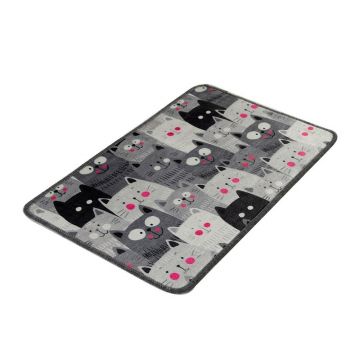 Covoraș de baie gri 40x60 cm Meow – Foutastic
