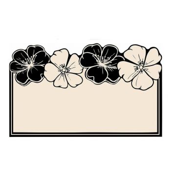 Covoraș de baie negru/crem 60x100 cm Morpho – Foutastic