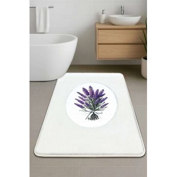 Covoras de baie, L'essentiel Maison, Lavmore, 60x100 cm, Ecru