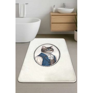 Covoras de baie, L'essentiel Maison, Modcat, 60x100 cm, Ecru