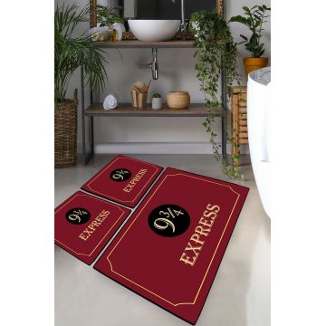 Set covorase de baie, L'essentiel Maison, Express, Poliester, Multicolor