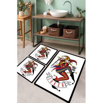 Set covorase de baie, L'essentiel Maison, Joker, Poliester, Multicolor