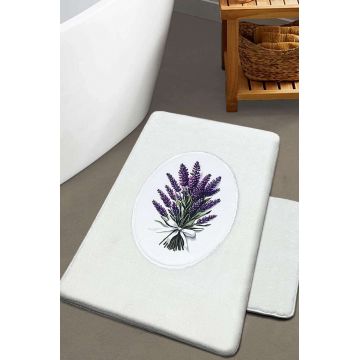 Set covorase de baie, L'essentiel Maison, Lavmore, Ecru