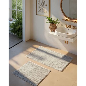 Set covorase de baie, L'essentiel Maison, Rabbit, Gri taupe