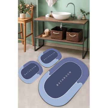 Set covorase de baie, L'essentiel Maison, Skylife, Poliester, Multicolor