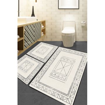 Set covorase de baie, L'essentiel Maison, Touch, Ecru