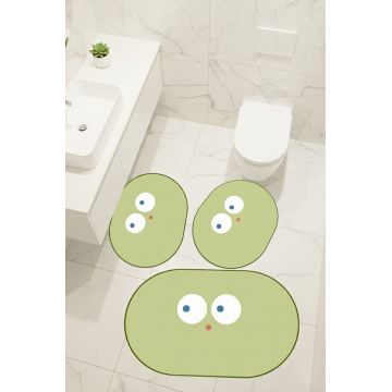 Set covorase de baie, L'essentiel Maison, Wonder, Verde