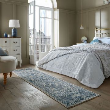 Traversa Cordelia Vintage Albastru 60x230 cm, Flair Rugs