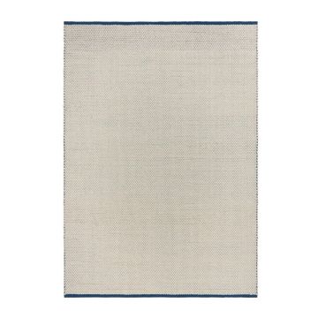 Covor albastru/bej țesut manual din lână 200x300 cm Lenu – noo.ma