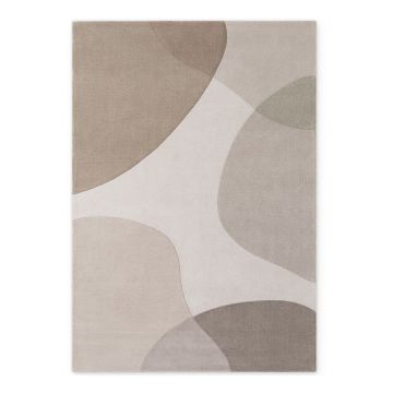 Covor bej țesut manual din lână 160x230 cm Hackney Clarissa – Ted Baker