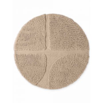 Covor bej țesut manual rotund ø 160 cm Lambeth Jasper – Ted Baker