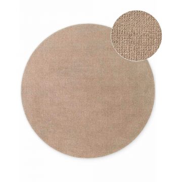 Covor bej țesut manual rotund din lână ø 200 cm Greenwich – Ted Baker