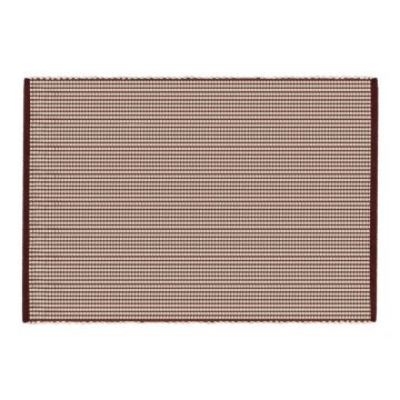 Covor burgundy/în culoare naturală țesut manual din lână 140x200 cm Talo – noo.ma
