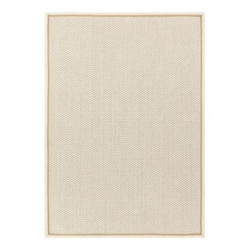 Covor crem reversibil, țesut manual din amestesc de lână 80x160 cm Korra Double Loop – Asiatic Carpets